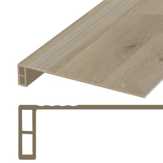 Marche et Contremarche Vinyle Brun Neutre 47.25"x11.8"