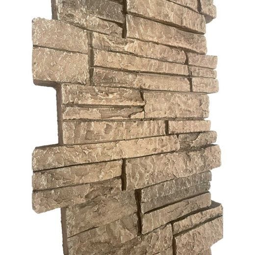 Stacked Stone Pillar Panel 11" ID x 48"