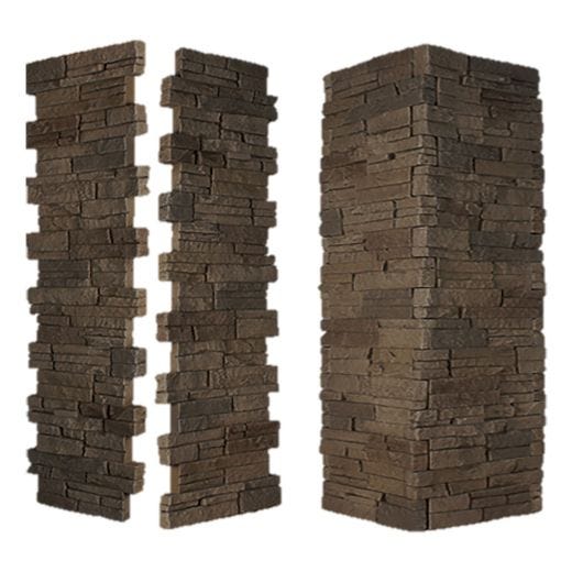 Stacked Stone Pillar Panel 24" ID x 48"