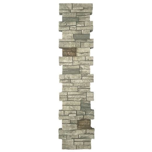 Stacked Stone Pillar Panel 8" ID x 48"
