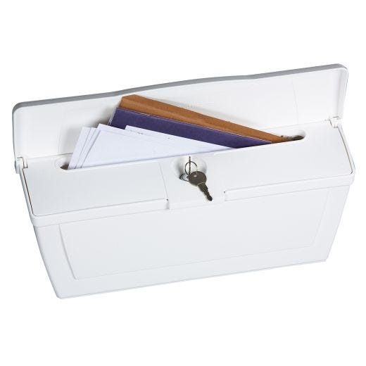 Boîte aux Lettres en Plastique Verrouillable- Blanc