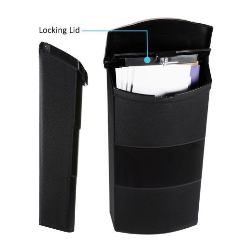 Boîte aux Lettres Verticale Verrouillable en Plastique