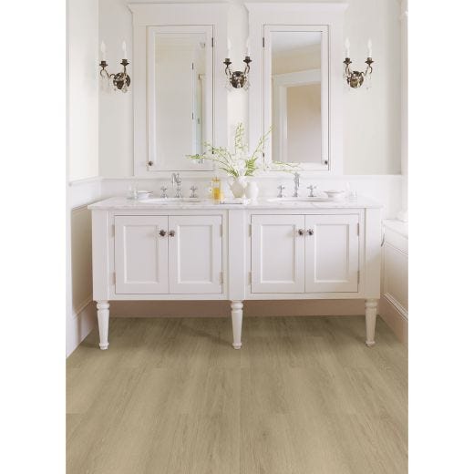 Plancher autocollant chêne clair 6"x36" 2mm 10,5 pi²/boîte