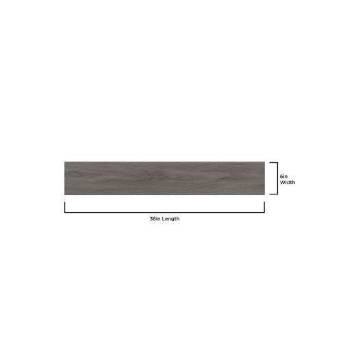 Plancher Autocollant 6"x36" 2mm Charbon 10.5 Pi²/Boîte