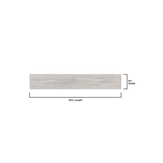 Plancher Autocollant 6"x36" 2mm Gris Clair 10.5 Pi²/Boîte