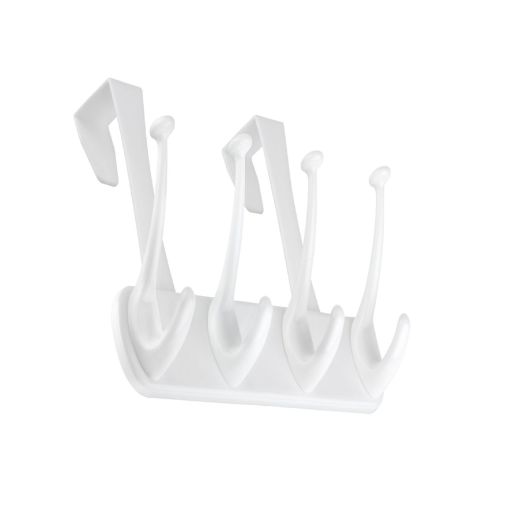 Crochet Utilitaire sur Porte- 12" Blanc