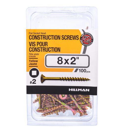 Vis de projet tout usage N° 8 x 2 po, 100/pqt