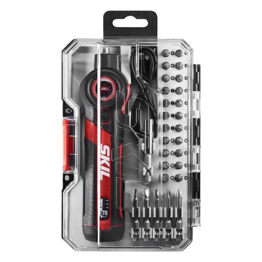 SKIL Twist 2.0 Rechargeable 4V Screwdriver With 28 Piece Bit