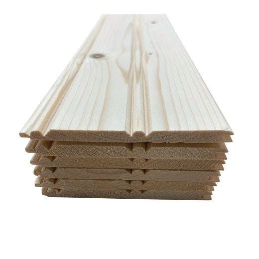 Lambris Pin Noueux à Bords et Perles 5/16" x 3-9/16" x 8’
