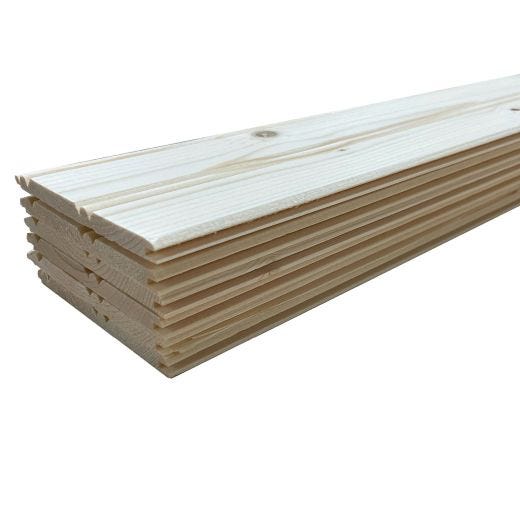 Lambris Pin Noueux à Bords et Perles 5/16" x 3-9/16" x 8’
