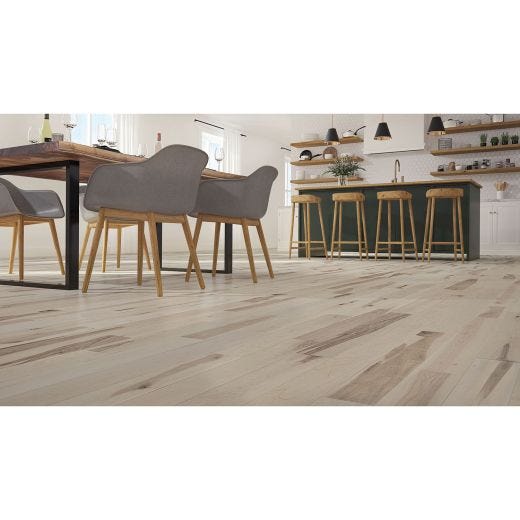 3-1/4'' Matte Minimaliste Silver Maple Hardwood Flooring