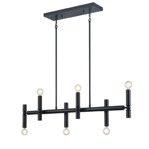 Klondike 6 Light Linear Pendant Light