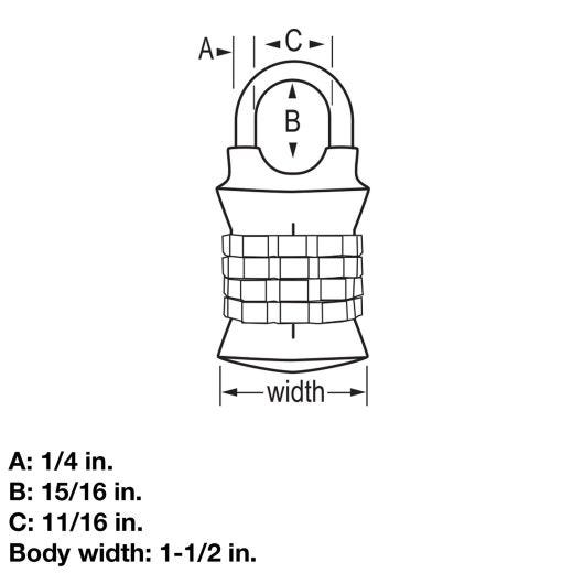 Set Your Own Combination Backpack Lock Assorted Colors
