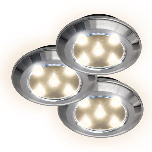 BELL + HOWELL Chrome Puck Lights