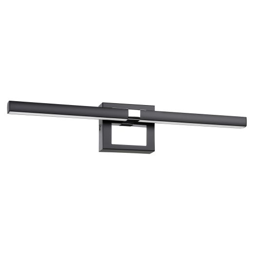 Pierro LED Vanity Light, Black and Chrome Finish