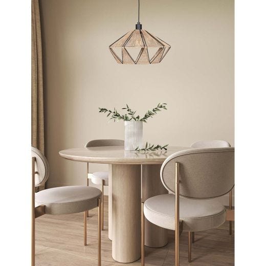 Adwickle 17.5" Black Dual Mount Pendant Light