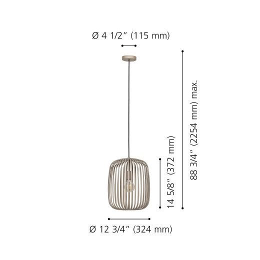 Romazzina Pendant Light- Light Sand Finish