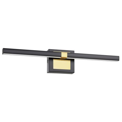 Pierro LED Vanity Light- Matte Black/Brushed Brass