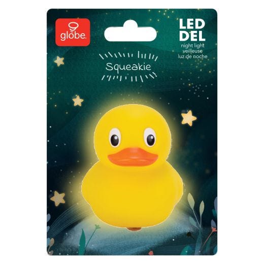 LED Plug-In Automatic Duck Night Light, 3000K