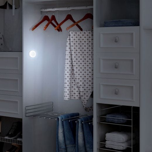 3'' Led Push On/Off Light 6500K - 2/Pack