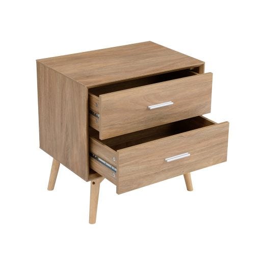 Night Stand With Two Drawers