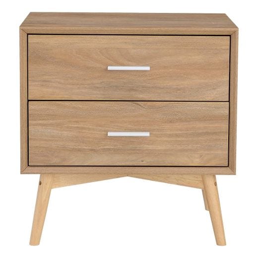 Night Stand With Two Drawers