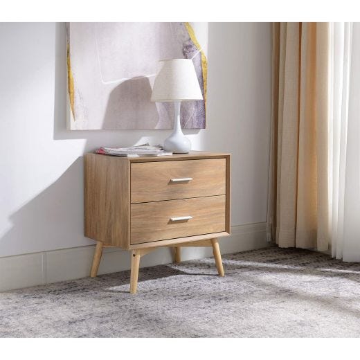 Night Stand With Two Drawers