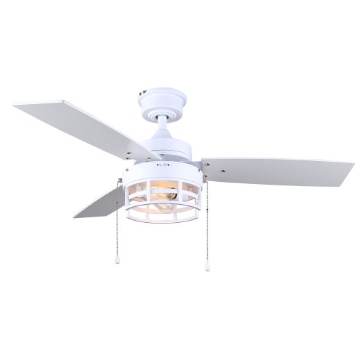 Ventilateur de plafond ATTLEY blanc mat
