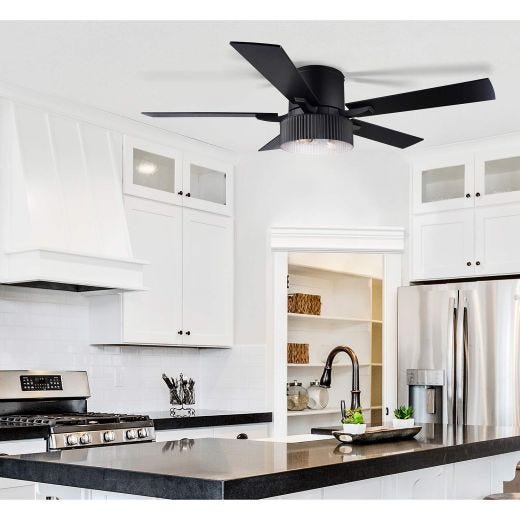 REXTON 52" Ceiling Fan - Matte Black