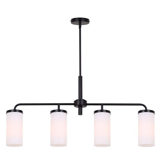MALLOY Matte Black Chandelier