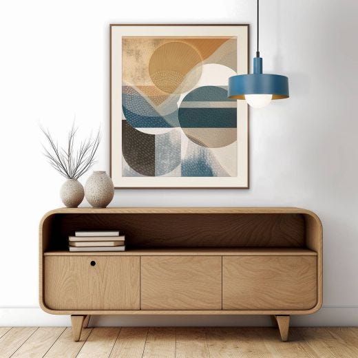 Daylon Blue Shade/Black Pendant Light