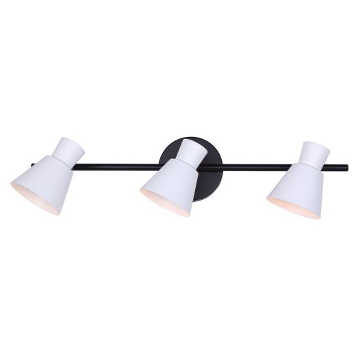 RADLEY White Heads with Matte Black Track Light