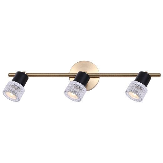 Elsee Gold With Matte Black Track Light