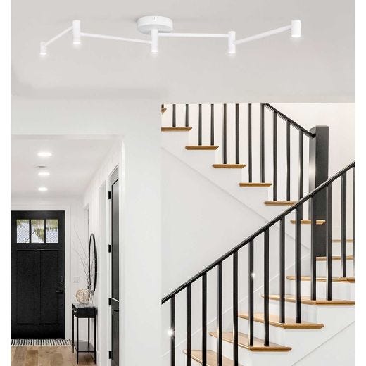 Axa 5 Light Led Track - Matte White