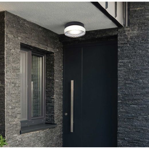 Benni Outdoor Light With Black Textured Shade