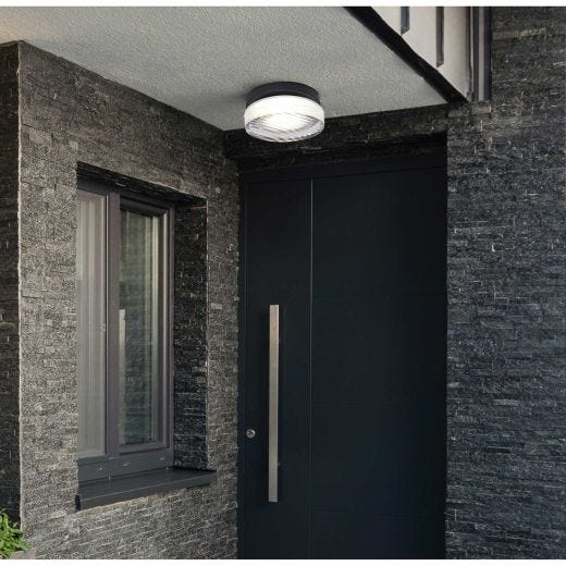 Benni Outdoor Light With Black Textured Shade