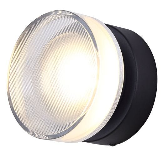 Benni Lined Shade Black Outdoor Light