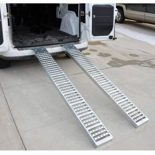Straight Steel Loading Ramps 1000 lb. Rated (Per Pair)