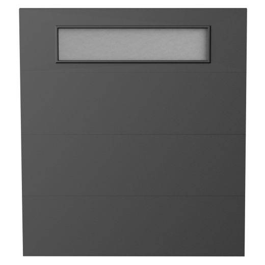 Porte de cabanon noire 5’ x 6’ avec fenêtre