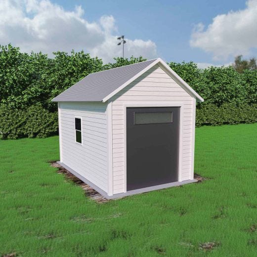 Porte de cabanon noire 5’ x 6’ avec fenêtre