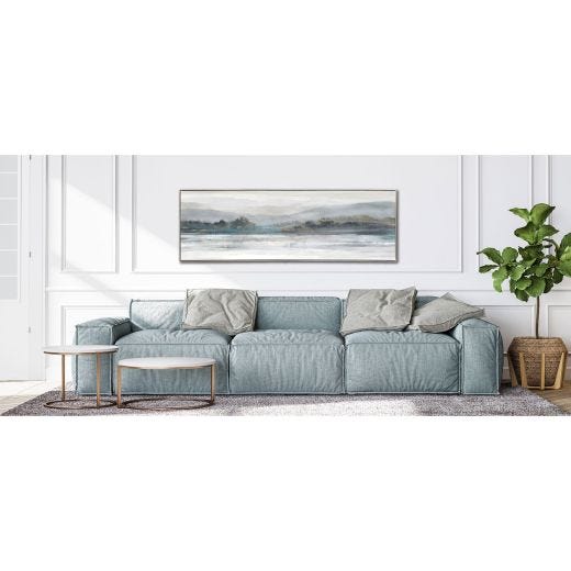 Teal Through the Fog 20x59