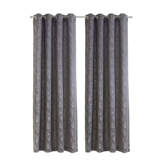 Botanica Jacquard Grommet Curtain Panel 52 x 84