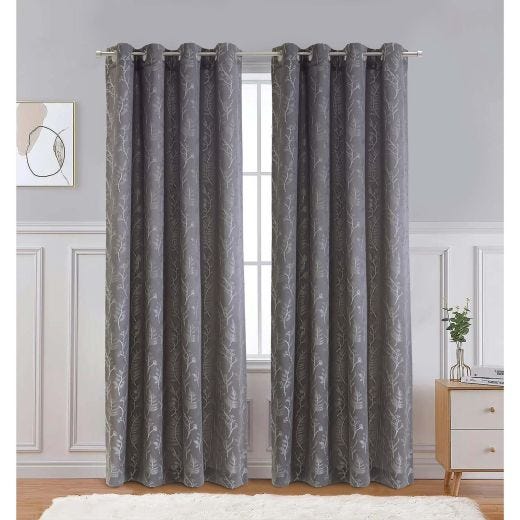 Botanica Jacquard Grommet Curtain Panel 52 x 84
