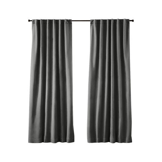Seren Room Darkening Dual Header Curtain Panel 50 x 84