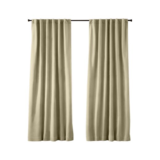 Seren Room Darkening Dual Header Curtain Panel 50 x 84