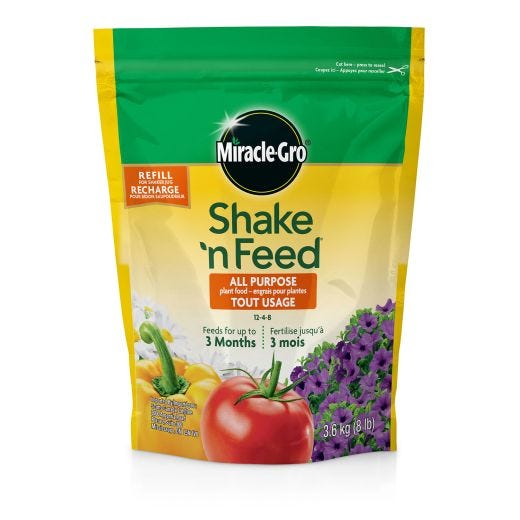 Engrais Miracle-Gro Shake N Feed Tout Usage 12-4-8 3.6Kg