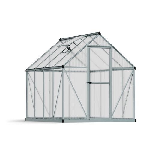 Serre cadre argenté Mythos - 6’ x 8’