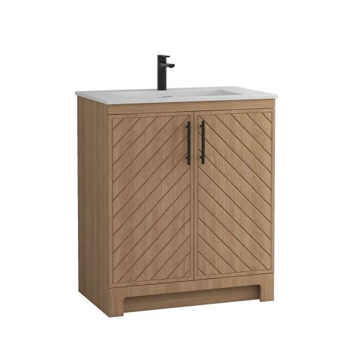Combo de vanité style porte Chevron 30"