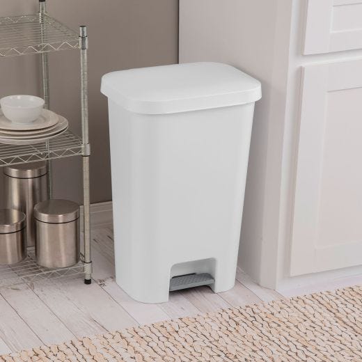 Poubelle à Pédale 45 L Blanc