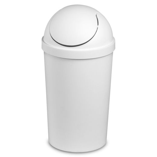 9.5 L Vanity Wastebasket White
